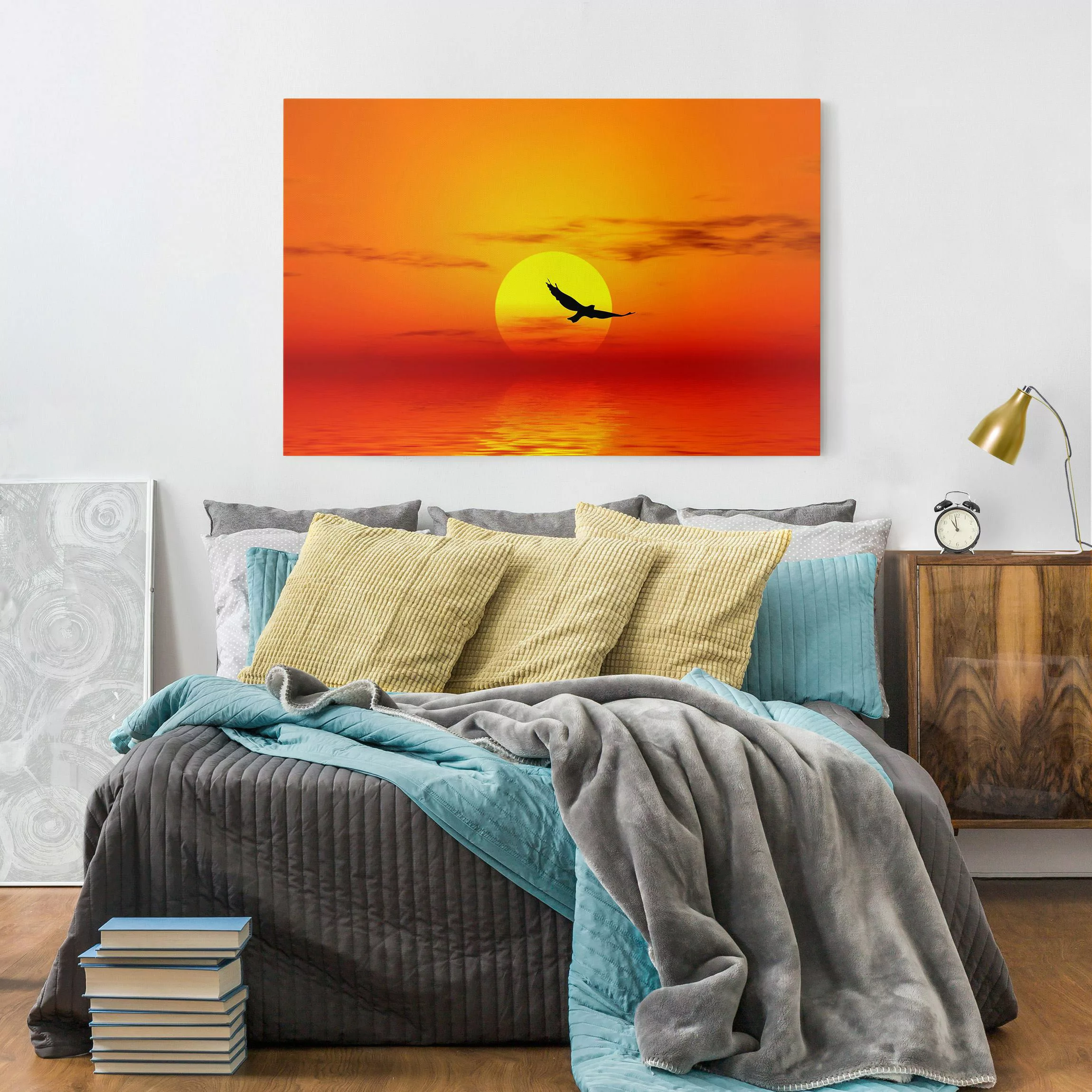 Leinwandbild Sonnenuntergang - Querformat Fabulous Sunset günstig online kaufen