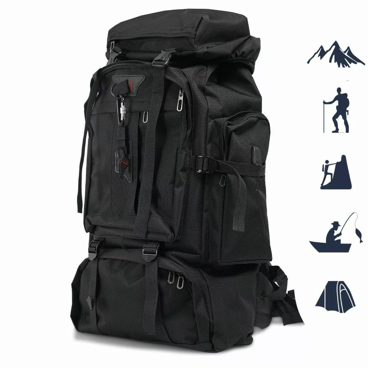Forrlite Tourenrucksack Wanderrucksack 70L Reiserucksack Militär günstig online kaufen