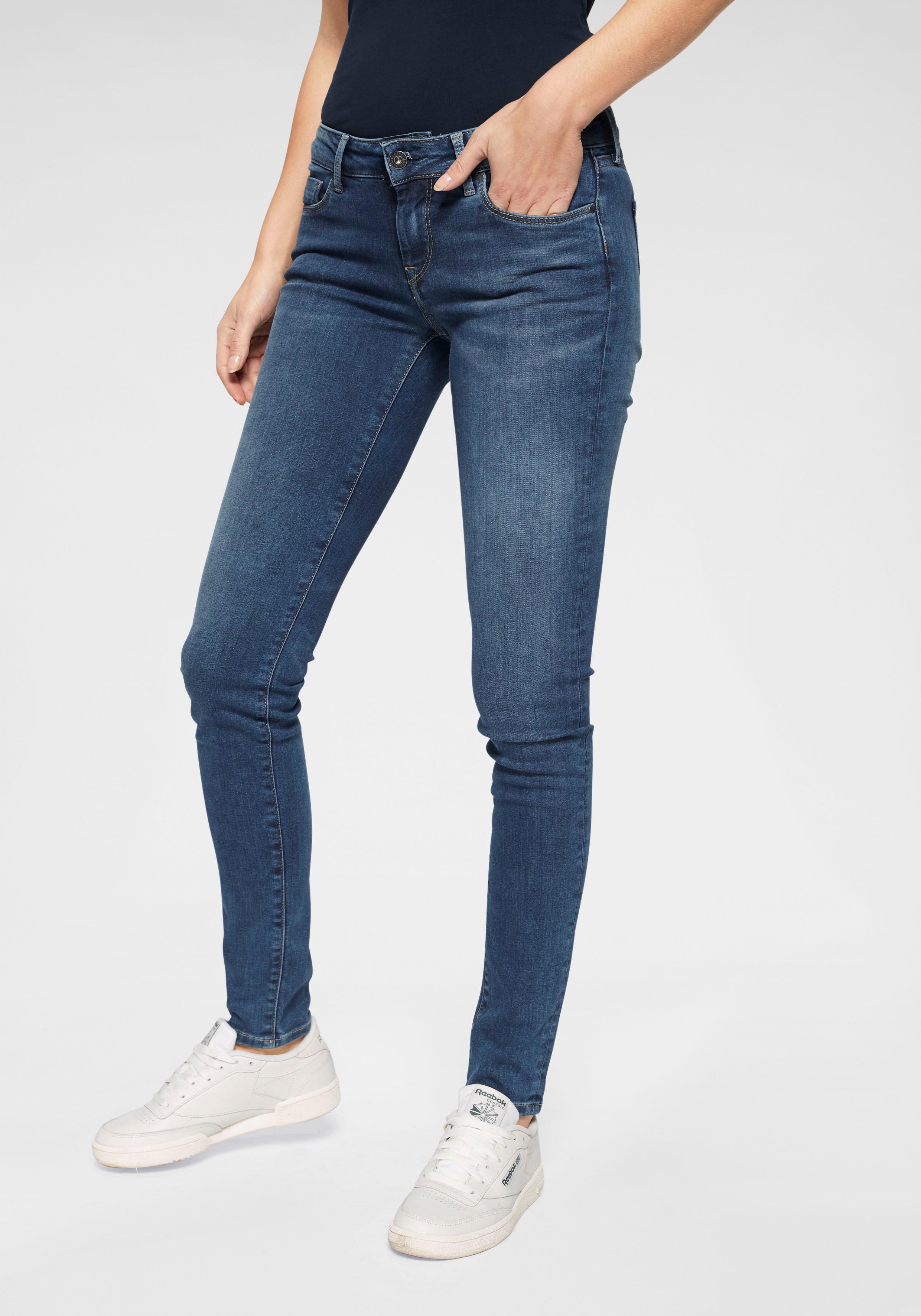 Pepe Jeans Damen Jeans SOHO - Skinny Fit - Schwarz - Black Washed günstig online kaufen