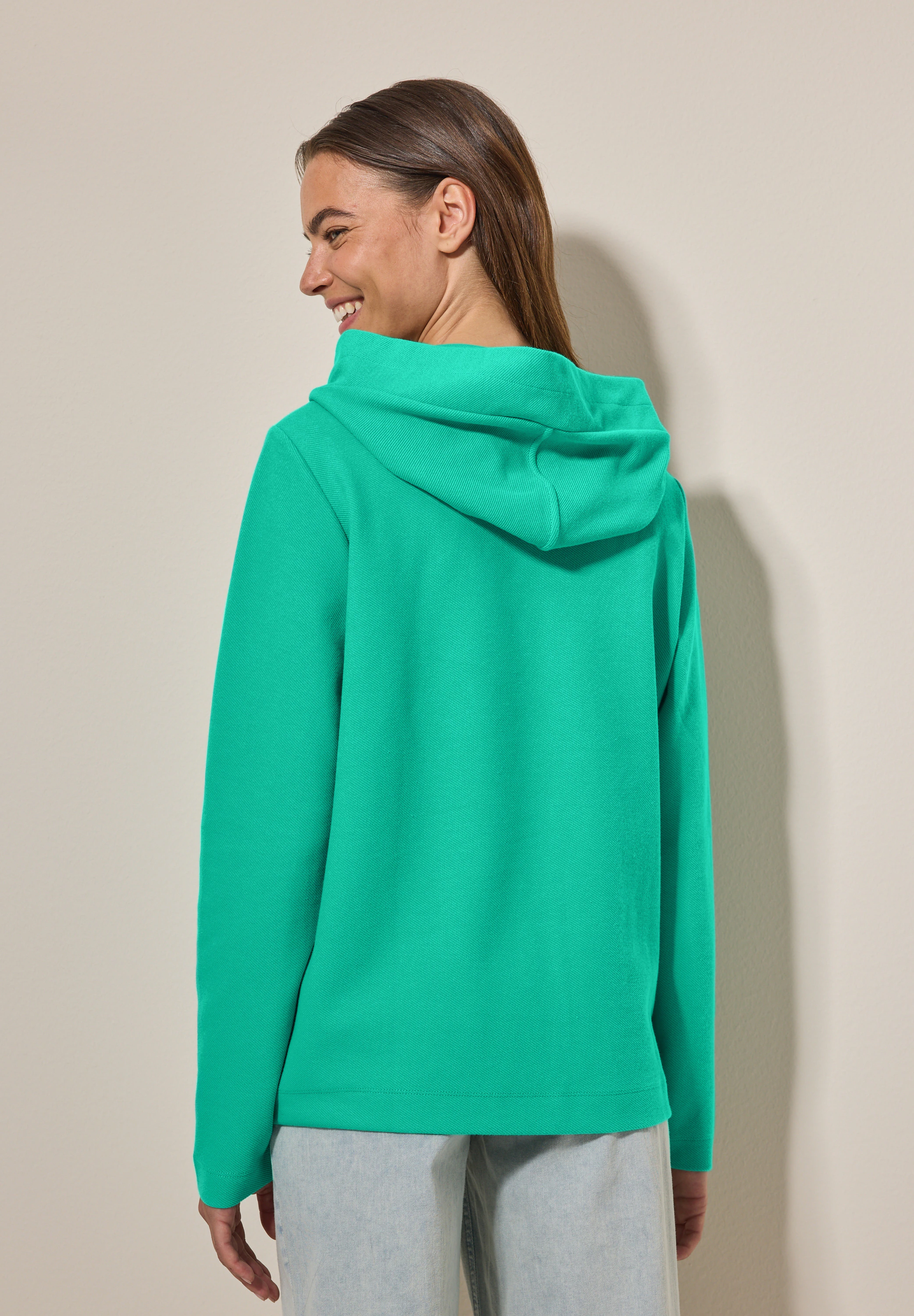 Cecil Hoodie, mit Wording-Print günstig online kaufen