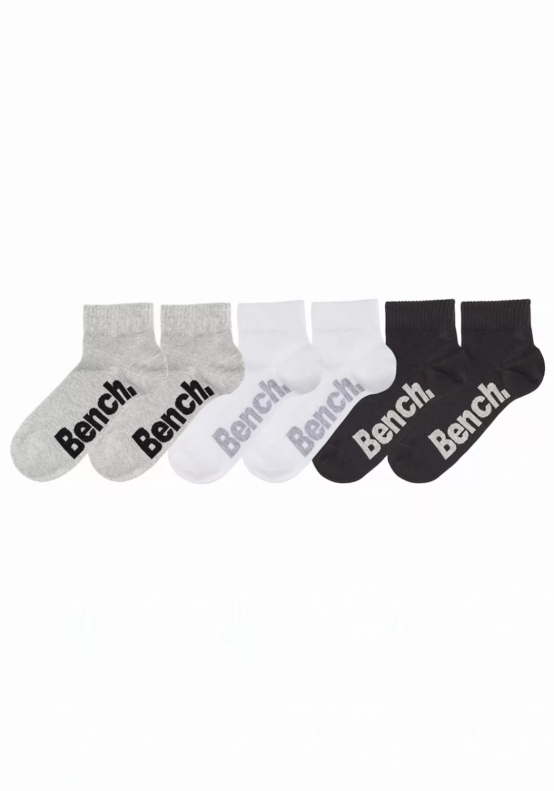 Bench. Kurzsocken, (Packung, 6 Paar), mit komfortablem Rippbündchen günstig online kaufen