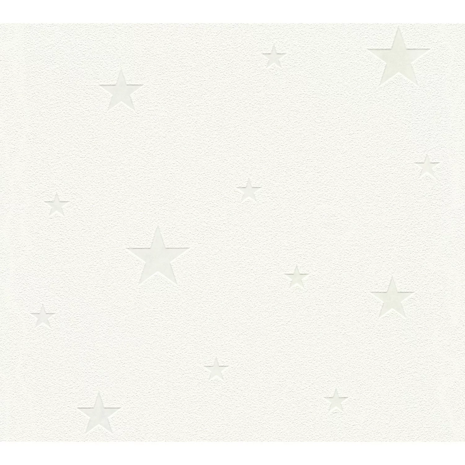 Bricoflor Panel Tapete mit Sternen Weiße Vliestapete mit Vinyl Ideal für Ki günstig online kaufen