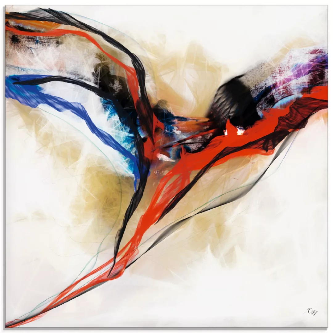Artland Glasbild "Engel - abstrakt I", Muster, (1 St.), in verschiedenen Gr günstig online kaufen