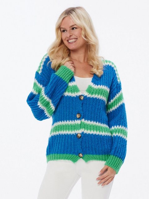 Accessoire Boutique Cardigan Strickjacke mit Neonstreifen günstig online kaufen