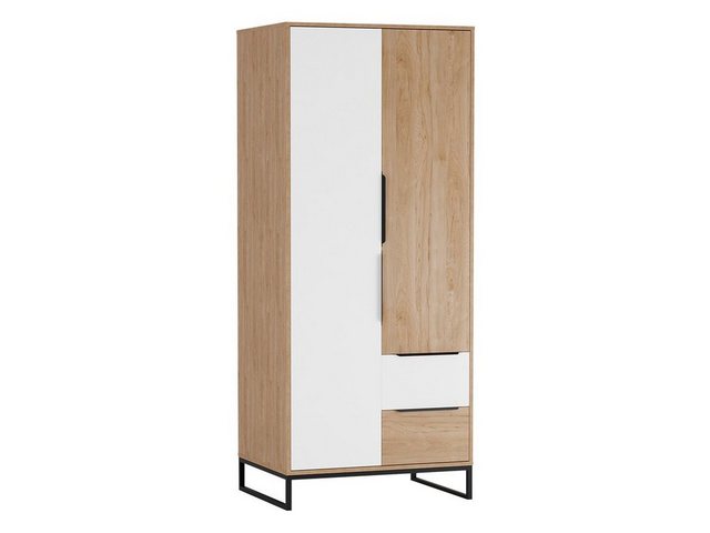 MIRJAN24 Kleiderschrank Landro SZ2D1SZ LR-10 (mit zwei Drehtüren und zwei S günstig online kaufen