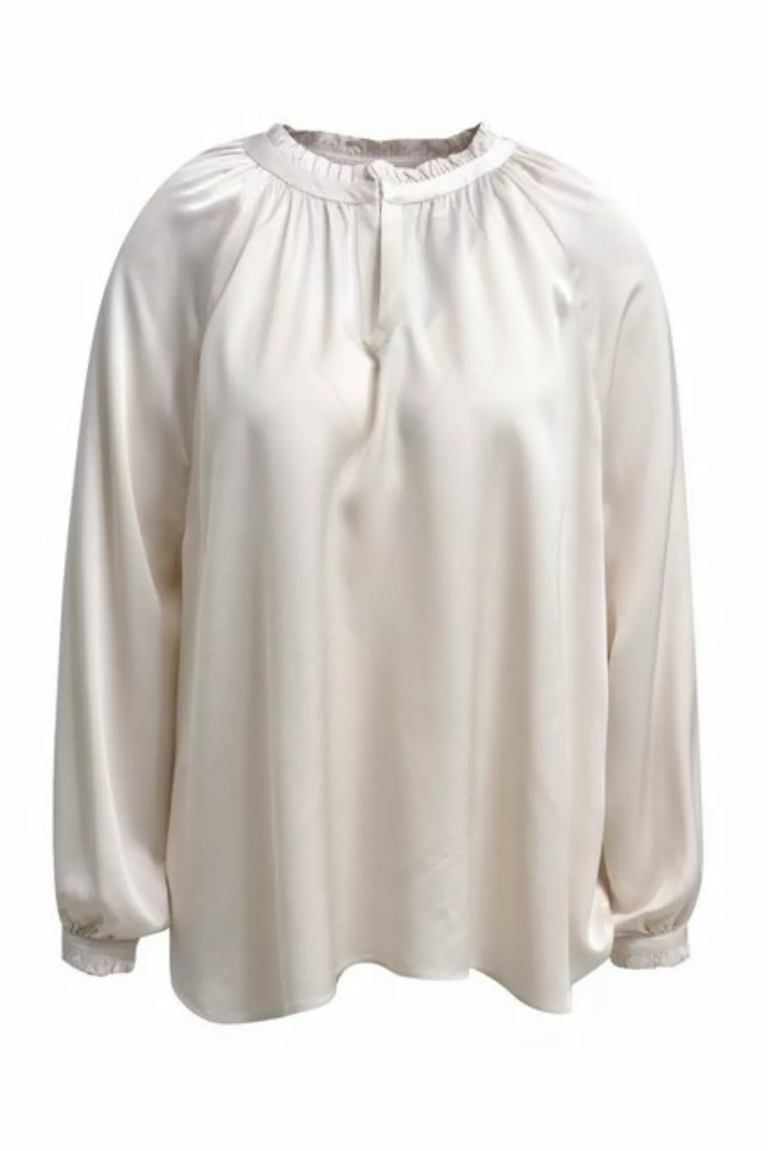 Milano Italy Druckbluse V-Neck Blouse, pleat at cf and 1/1 sleeves günstig online kaufen