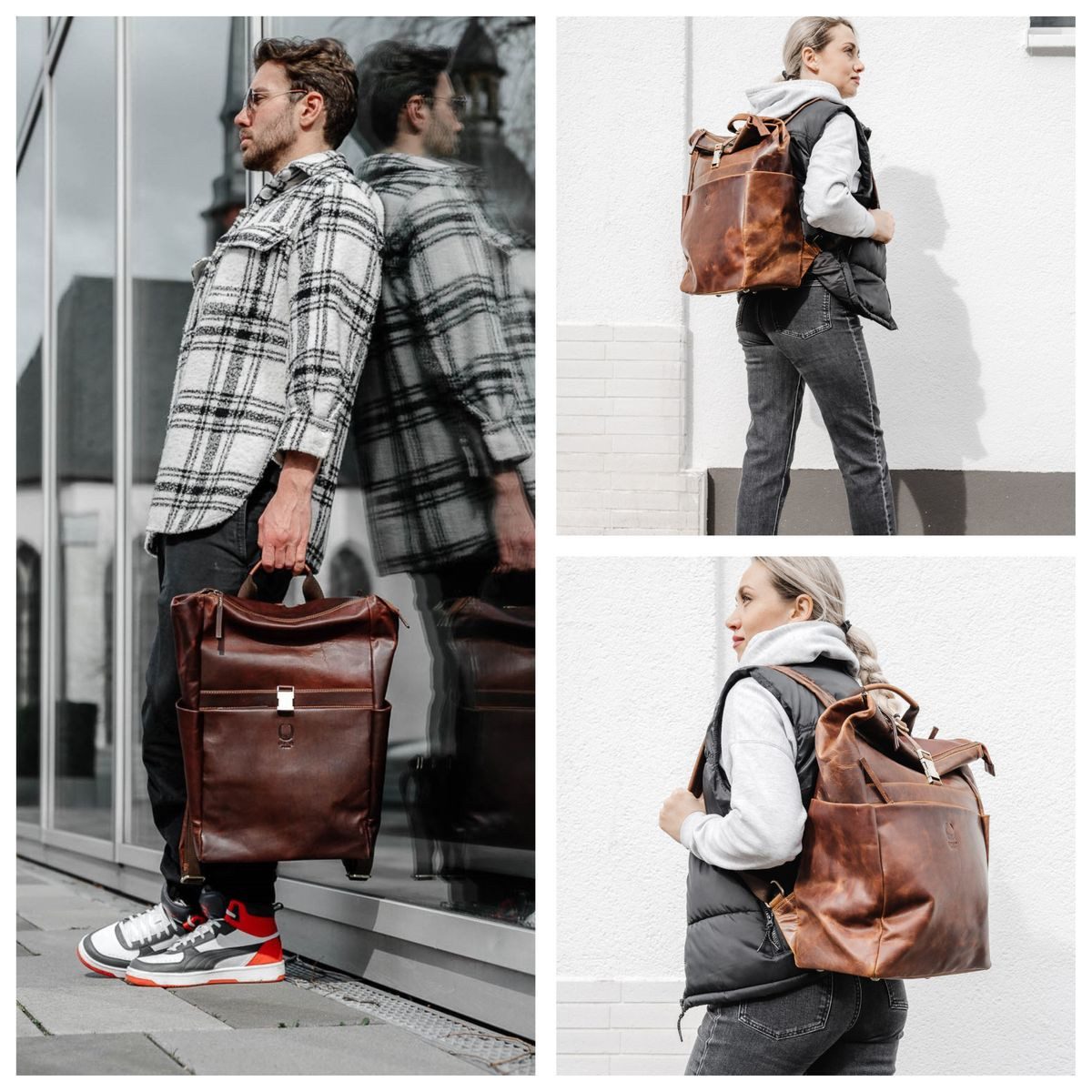 Corno d´Oro Laptoprucksack Handgefertigter XL Rolltop günstig online kaufen