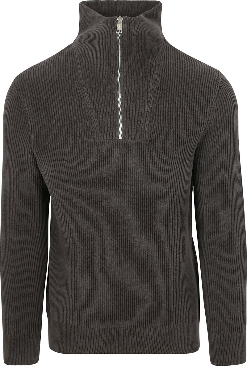 Marc O'Polo Half Zip Pullover Anthrazit - Größe M günstig online kaufen