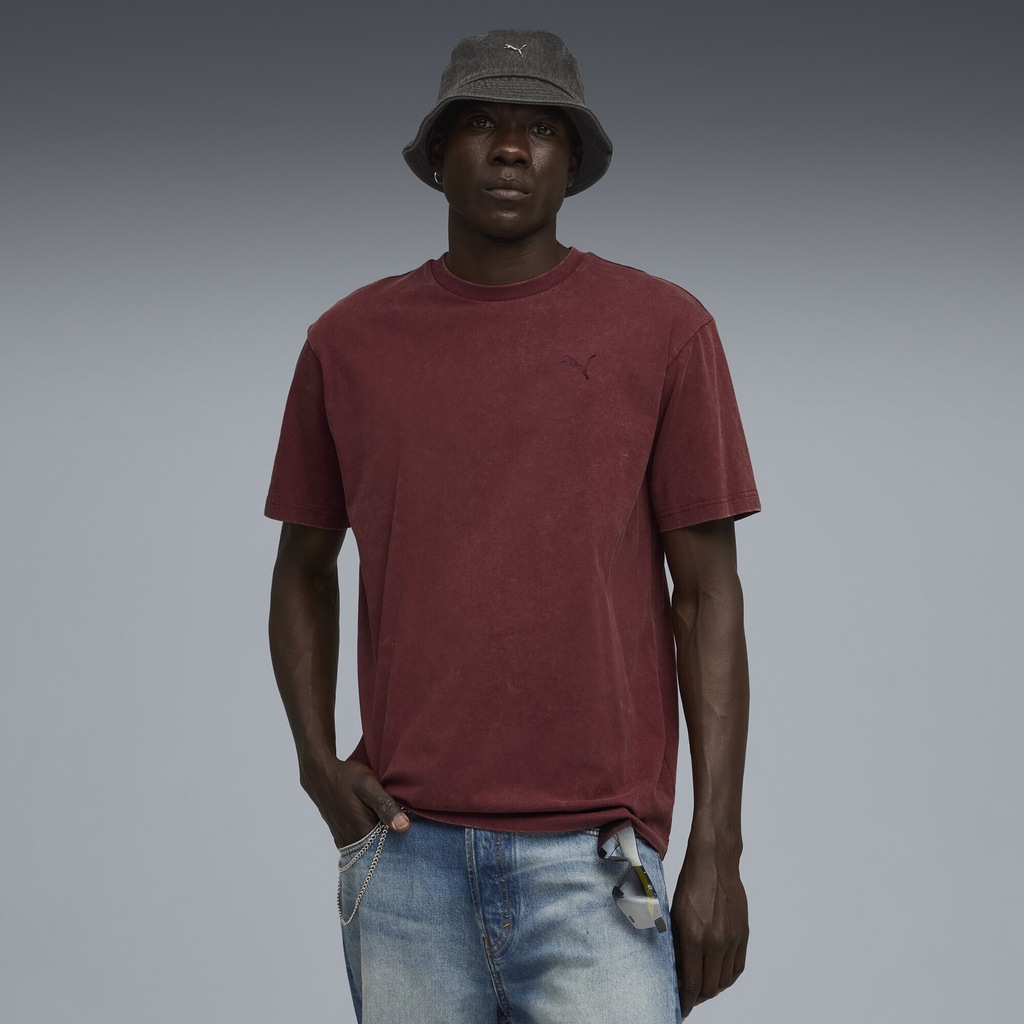 PUMA T-Shirt "Essentials Elevated Relaxed Wash T-Shirt Herren" günstig online kaufen