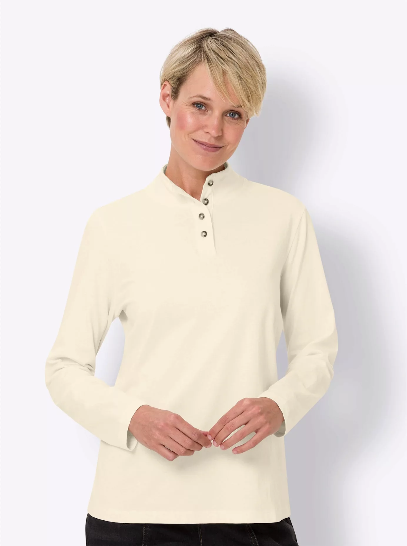 Classic Basics Stehkragenshirt "Shirt" günstig online kaufen