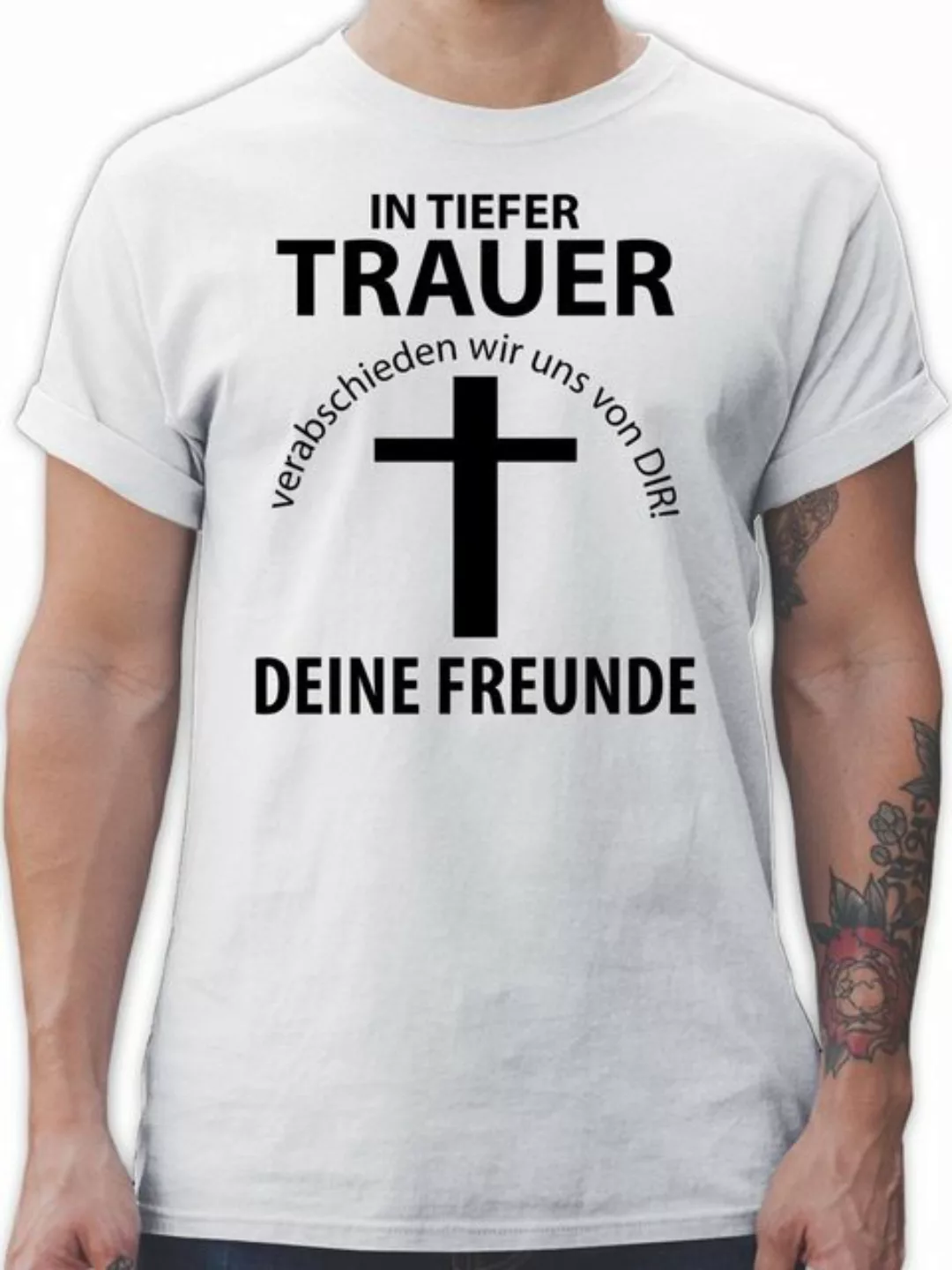 Shirtracer T-Shirt In tiefer Trauer JGA Männer günstig online kaufen