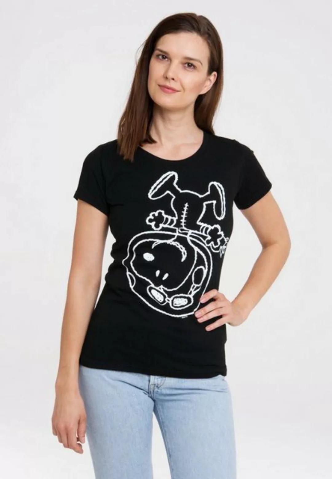 LOGOSHIRT T-Shirt "Snoopy - Astronaut", mit lizenziertem Originaldesign günstig online kaufen
