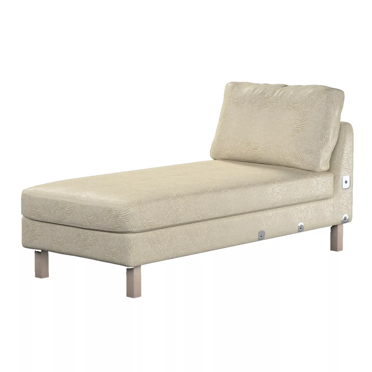 Bezug für Karlstad Recamiere Zustellsofa, kurz, beige-golden, Bezug für Kar günstig online kaufen