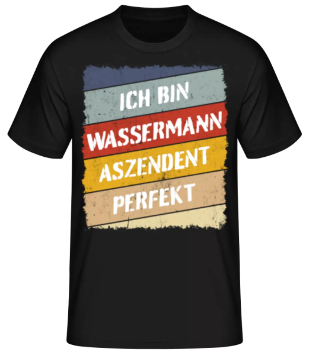 Wassermann Aszendent Perfekt Retro Stil · Männer Basic T-Shirt günstig online kaufen
