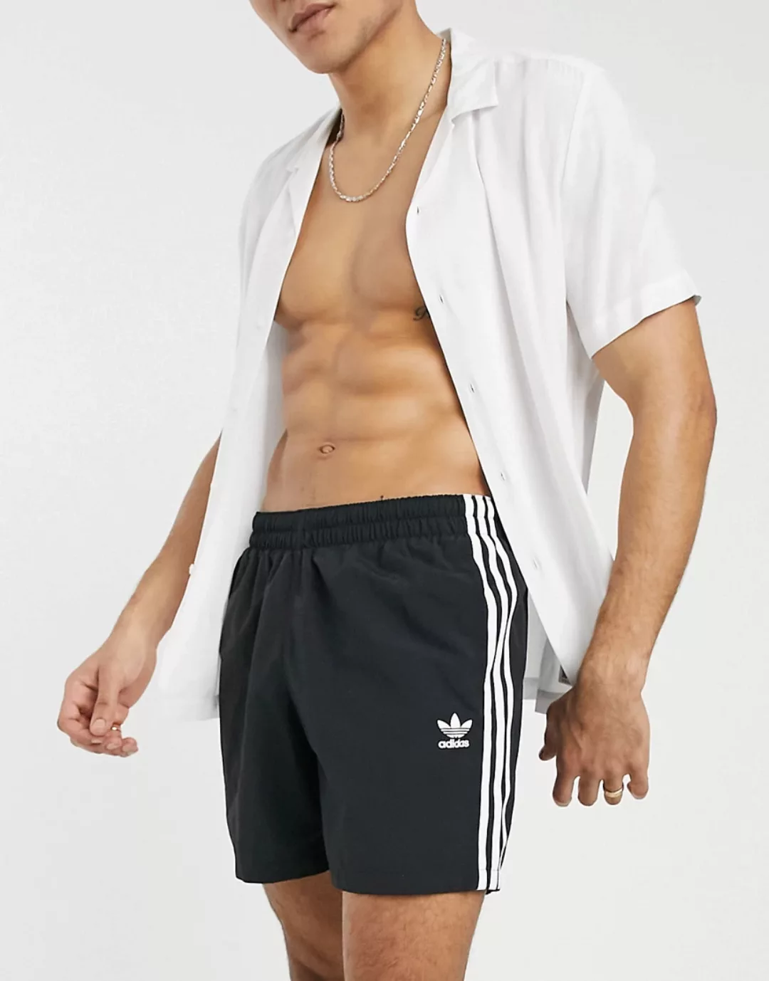 Adidas Originals 3 Stripes Badehose L Black günstig online kaufen