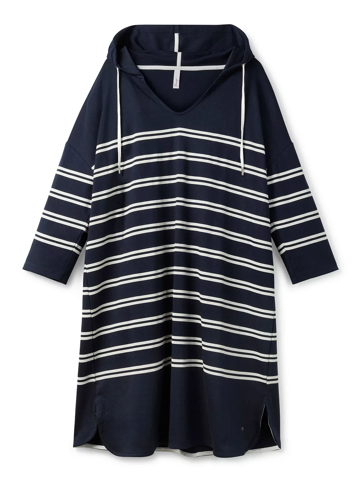 Sheego Shirtkleid "Große Größen", mit Kapuze, aus reiner Baumwolle günstig online kaufen