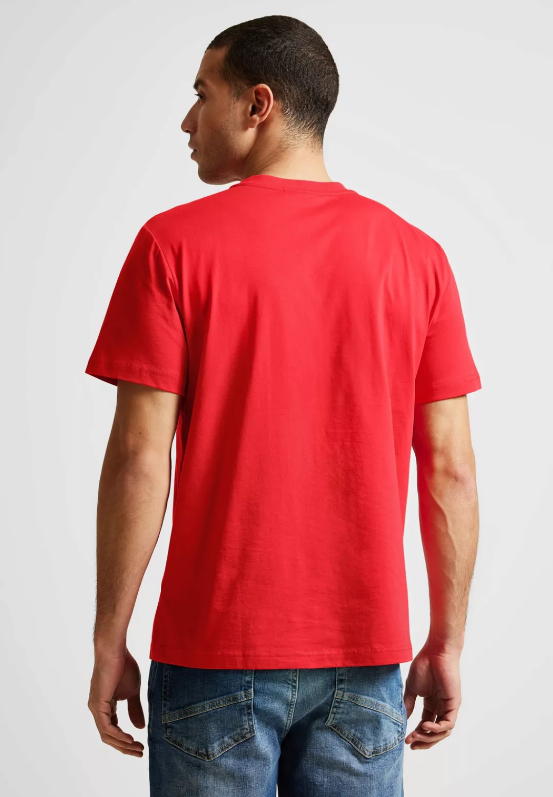 STREET ONE MEN T-Shirt, Rundhalsausschnitt günstig online kaufen