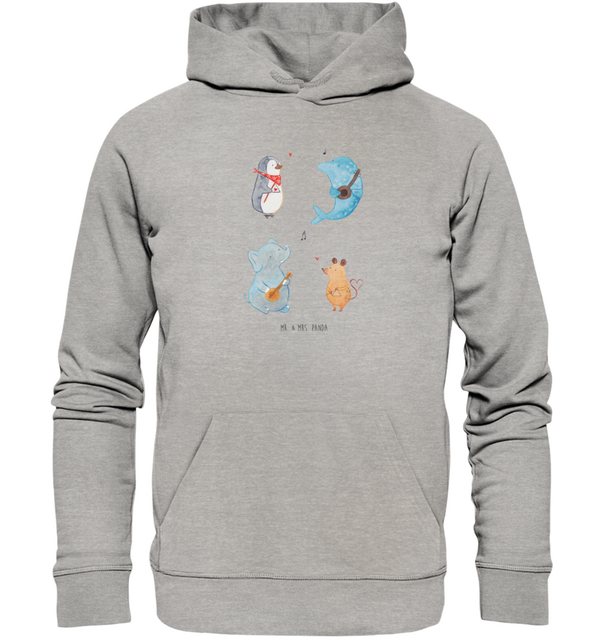 Mr. & Mrs. Panda Hoodie Größe XS Big Band - Heather Grey - Geschenk, Männer günstig online kaufen