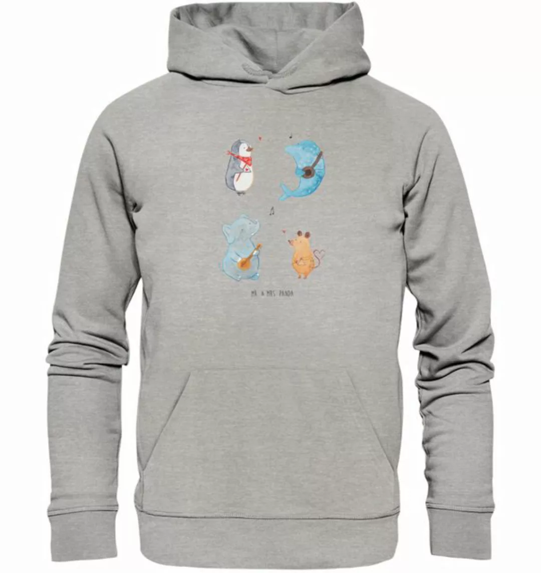 Mr. & Mrs. Panda Hoodie Big Band Größe XL - Heather Grey - Geschenk, lustig günstig online kaufen