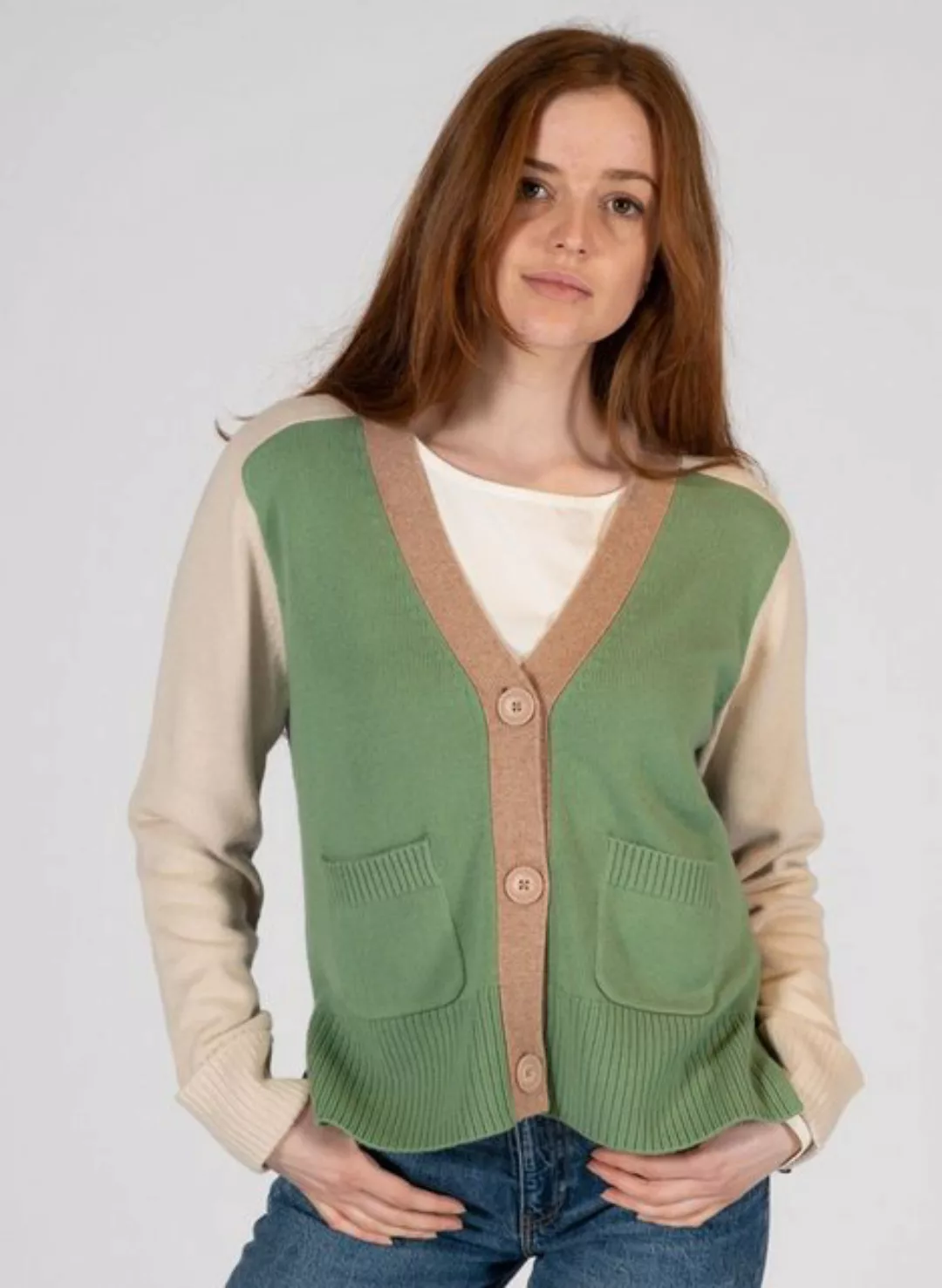 THE FASHION PEOPLE Kurzweste Cardigan knitted, multicolor günstig online kaufen