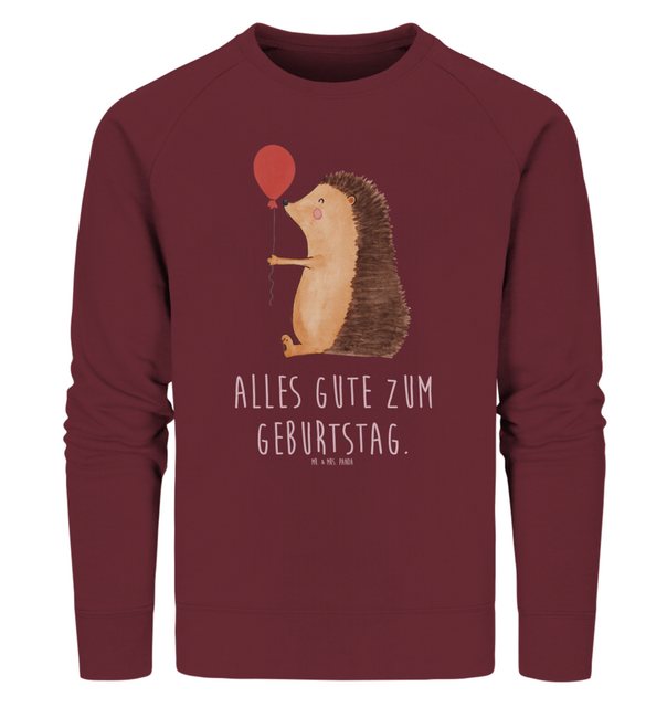 Mr. & Mrs. Panda Longpullover Größe M Igel Luftballon - Burgundy - Geschenk günstig online kaufen