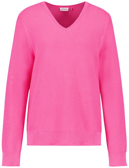 GERRY WEBER Rundhalspullover Pullover aus reiner Baumwolle günstig online kaufen