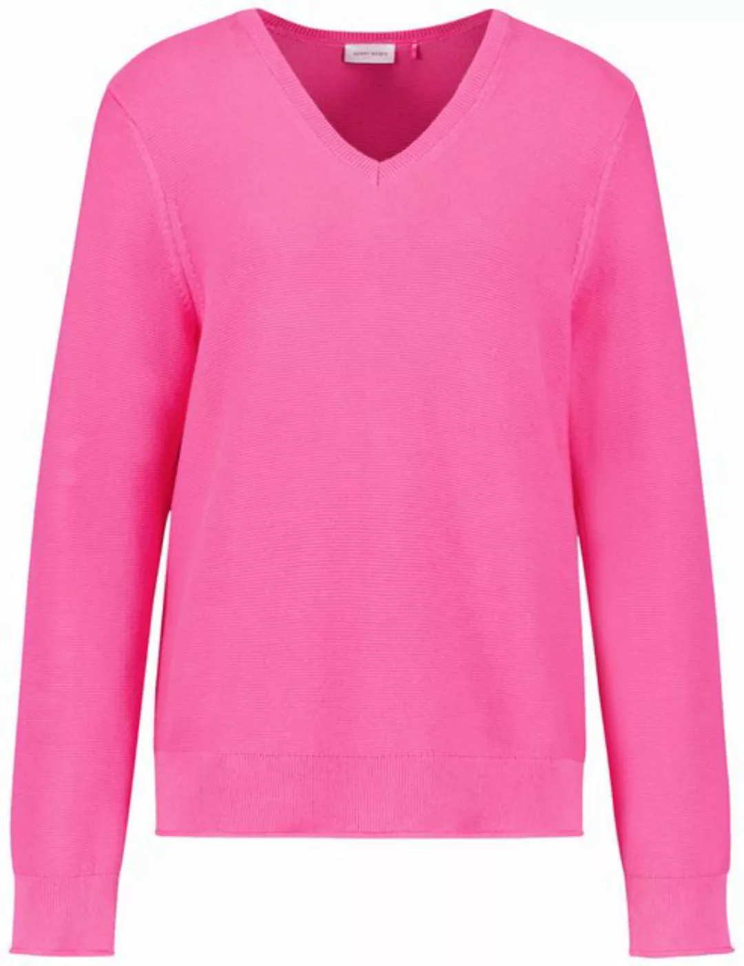 GERRY WEBER Rundhalspullover Pullover aus reiner Baumwolle günstig online kaufen