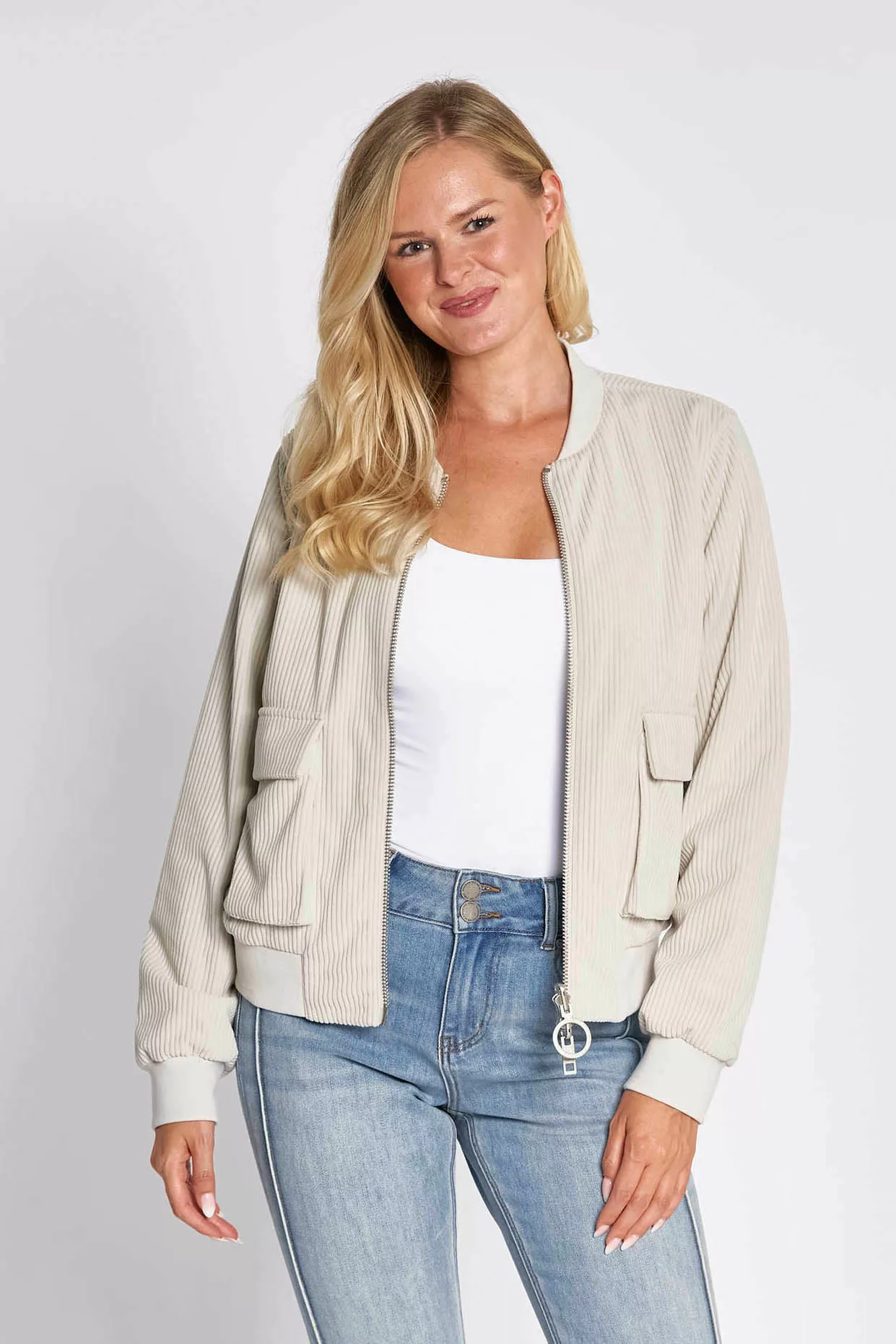 Zhrill Wendejacke "JULIE CORDUROY", ohne Kapuze, mit Cord und floralem Must günstig online kaufen