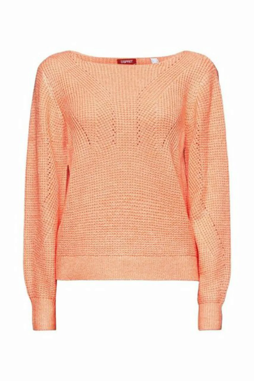 Esprit Sweatshirt F Tape stitch c, PASTEL ORANGE günstig online kaufen
