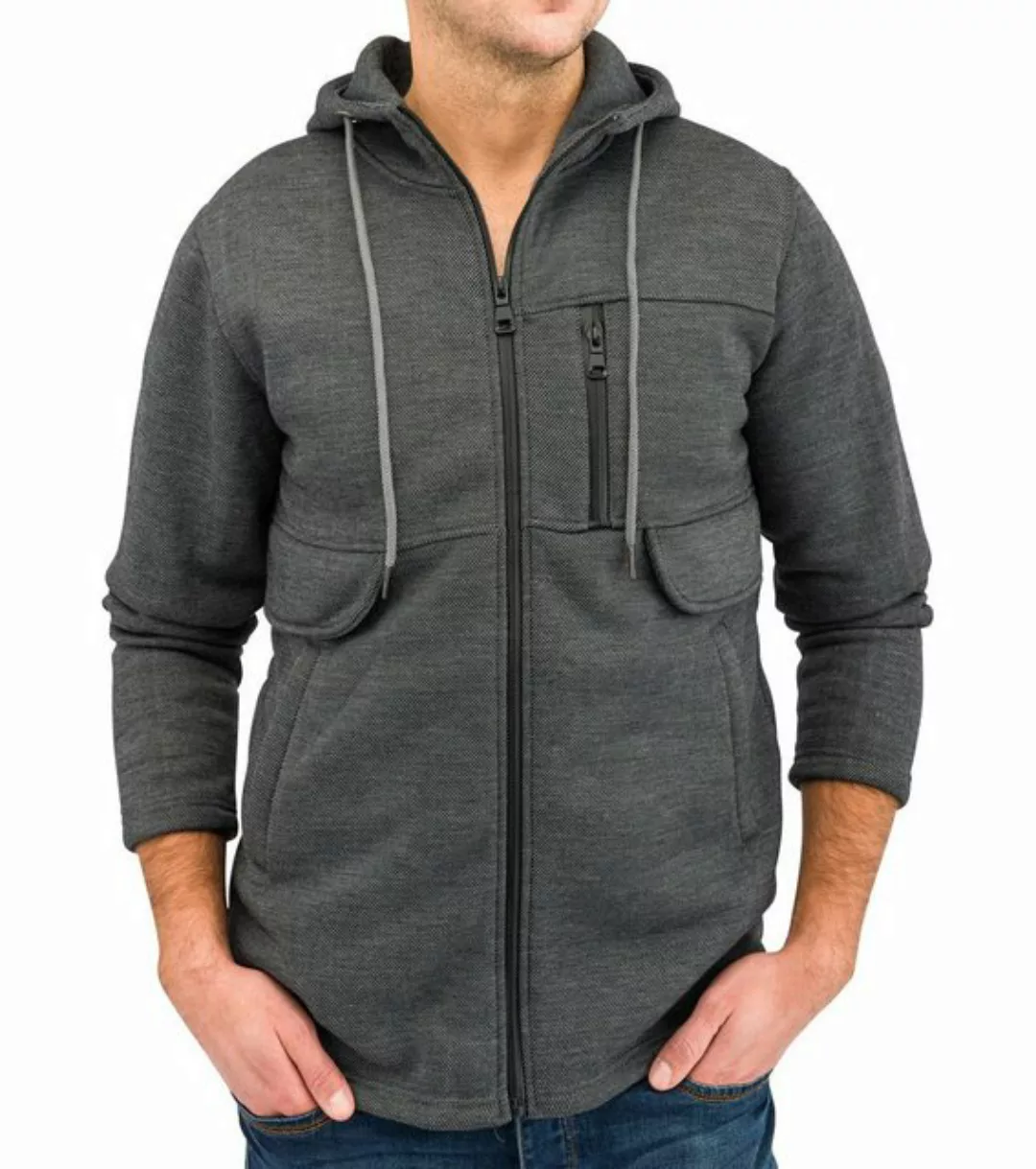 Egomaxx Hoodie Übergangsjacke Fleece Kapuzenjacke Gefüttert (1-tlg) 1651 in günstig online kaufen