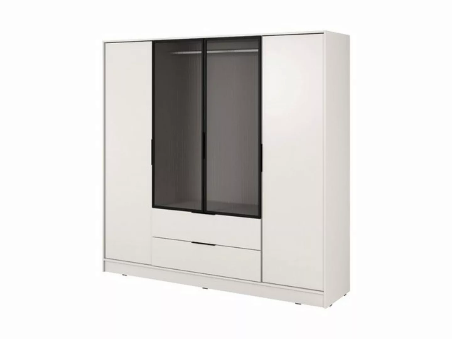 Goldstoff Kleiderschrank NADI – 220 cm breit 4-türiger Kleiderschrank (4 Fa günstig online kaufen