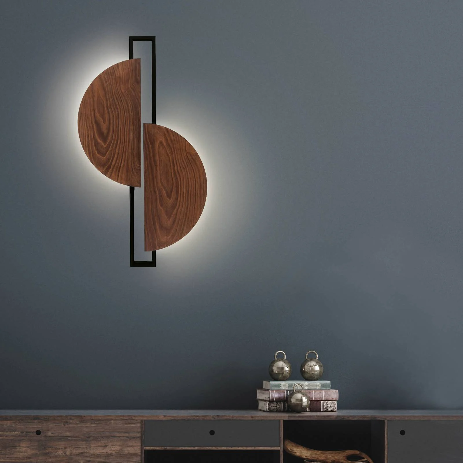 LED-Wandleuchte Sunrise LED aus Holz günstig online kaufen