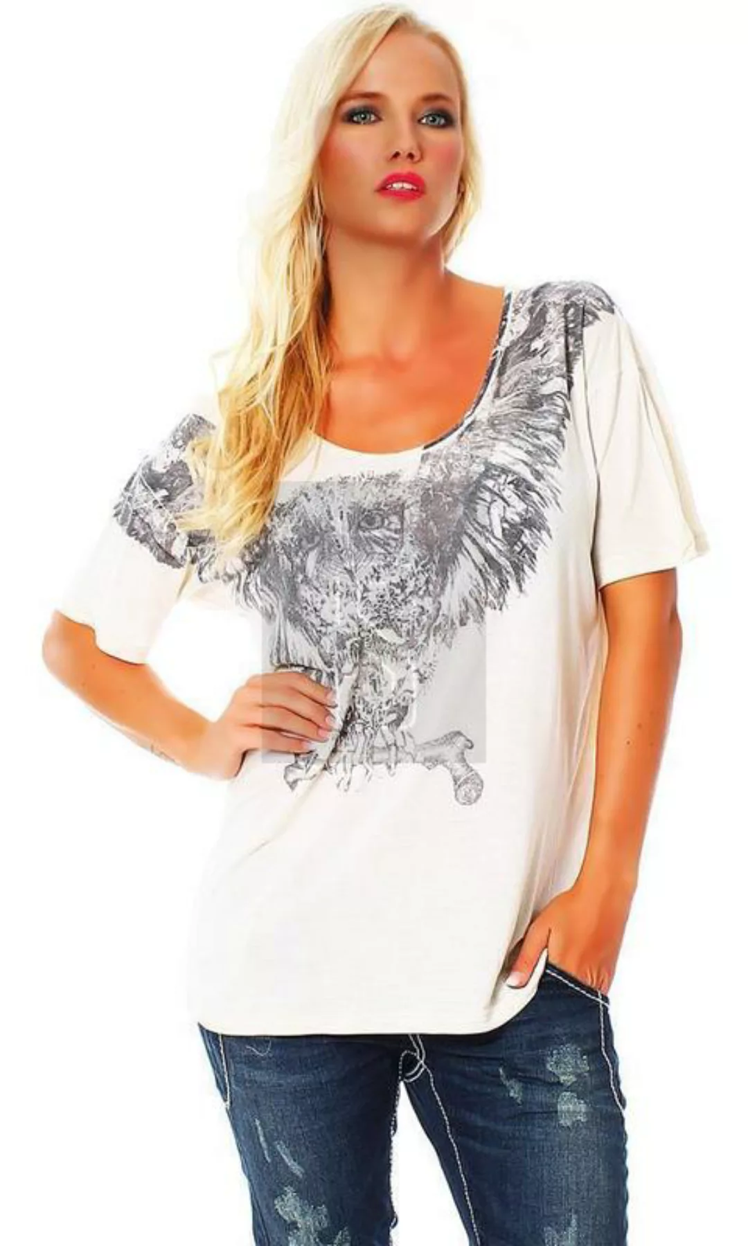 Religion Damen T-Shirt Kurzarmshirt Shirt OWL TEE B142OWT25 günstig online kaufen