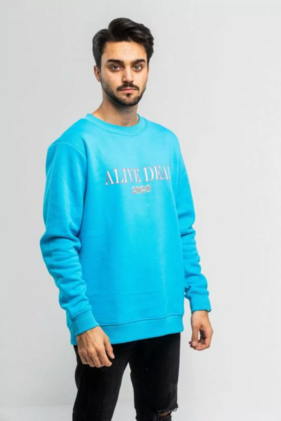 Alive Dead Sweatshirt Sweat Blue günstig online kaufen