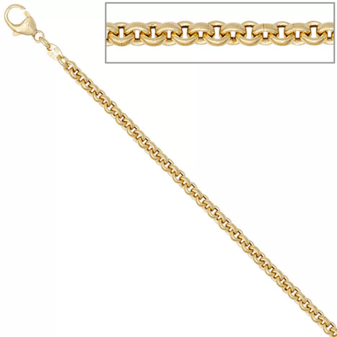 SIGO Erbskette 585 Gelbgold 3,4 mm 80 cm Gold Kette Halskette Goldkette Kar günstig online kaufen