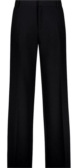 Monari 2-in-1-Hose Wide-Leg-Hose mit Satinstreifen schwarz günstig online kaufen