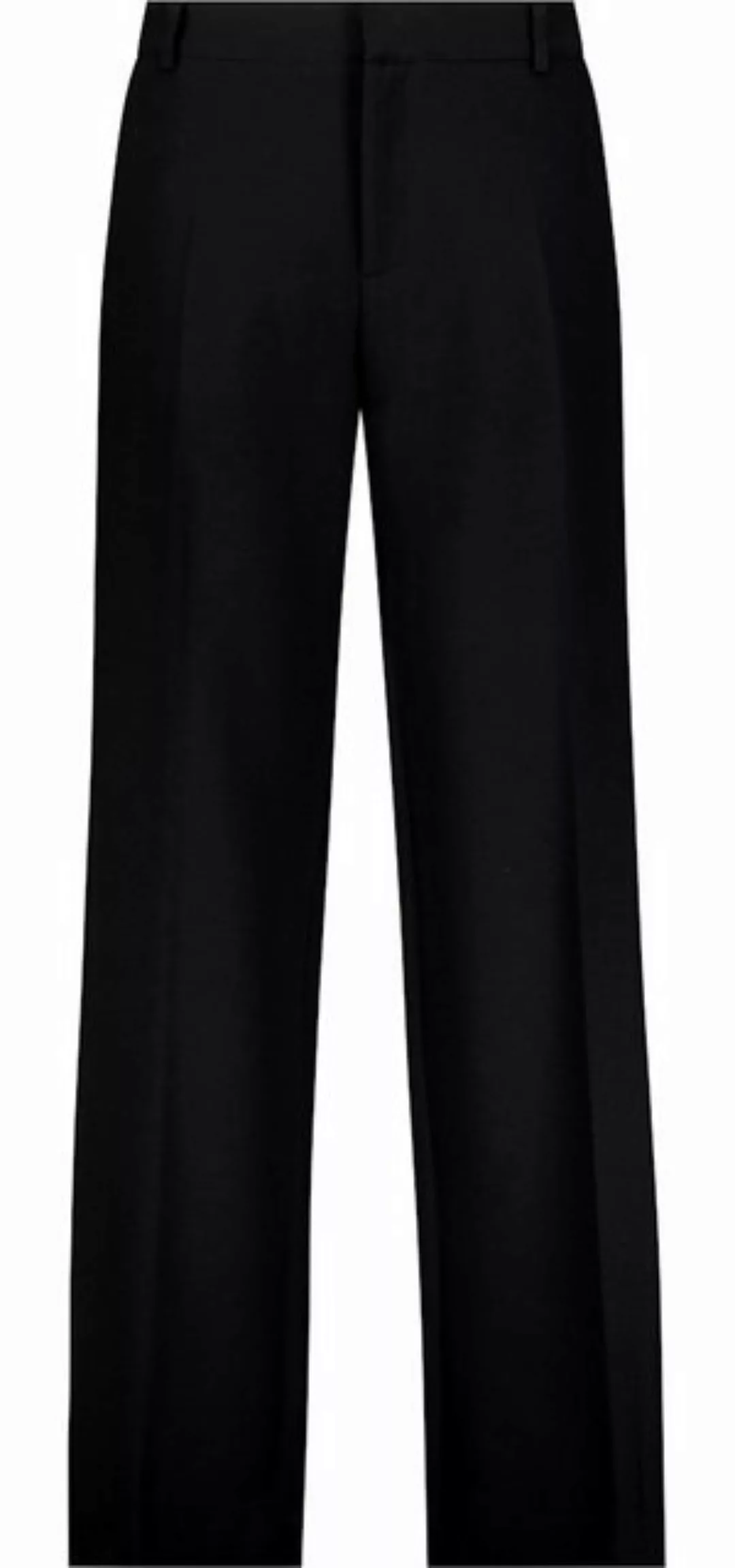 Monari 2-in-1-Hose Wide-Leg-Hose mit Satinstreifen schwarz günstig online kaufen