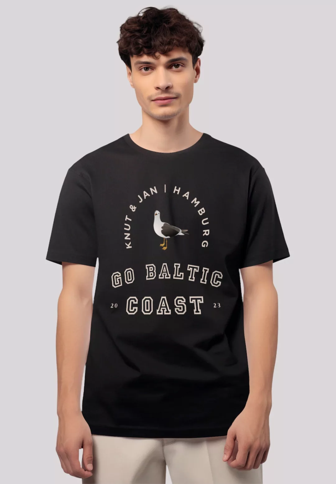 F4NT4STIC T-Shirt "Möwe Knut & Jan Hamburg", Premium Qualität günstig online kaufen