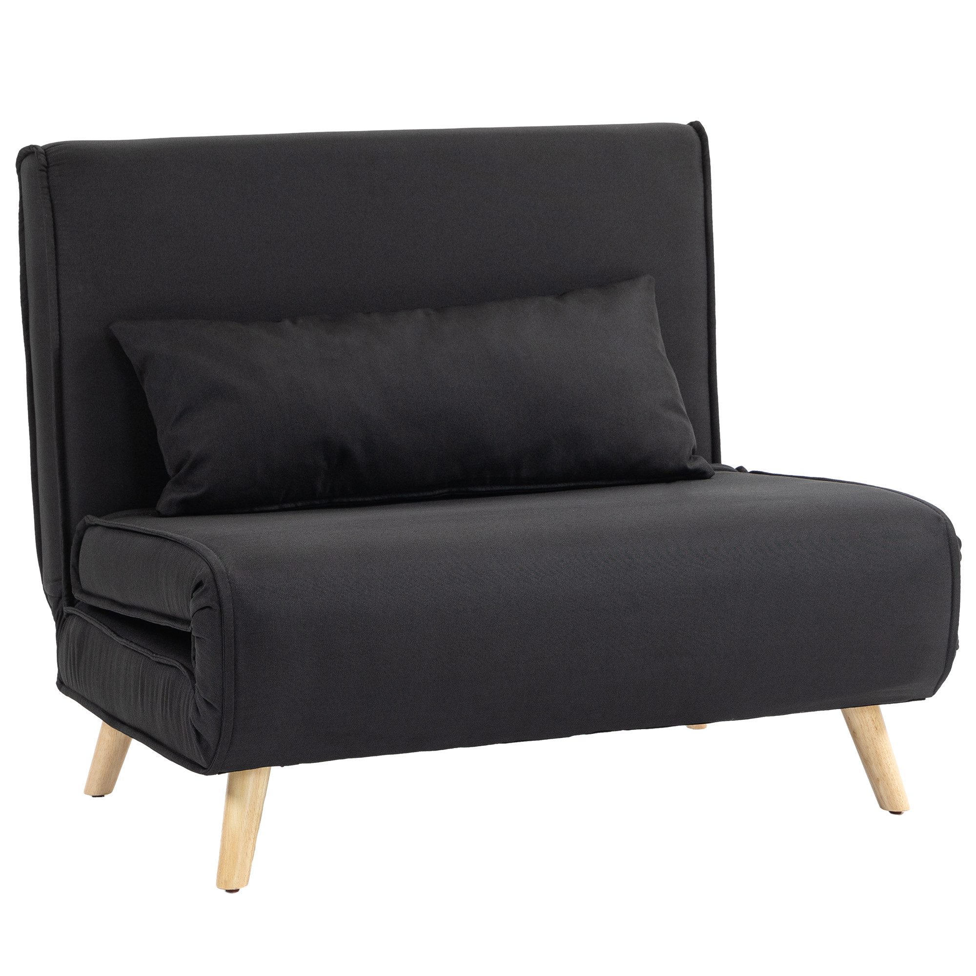 HOMCOM Sessel Schlafsofa mit Bettfunktion, Zierkissen günstig online kaufen