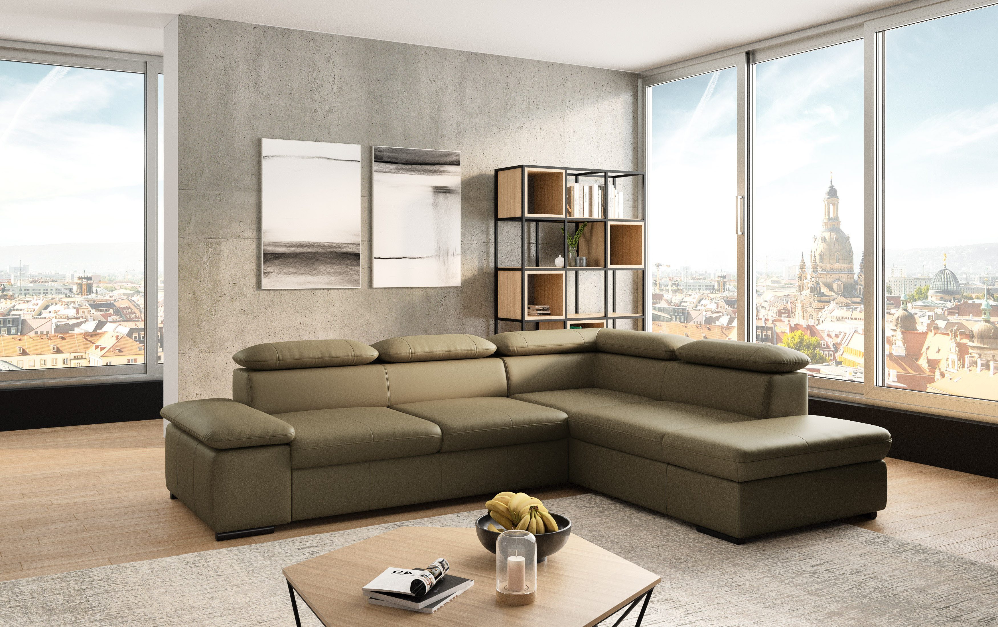 sit&more Ecksofa "Alcudia L-Form", mit Armteilverstellung, optional Kopftei günstig online kaufen