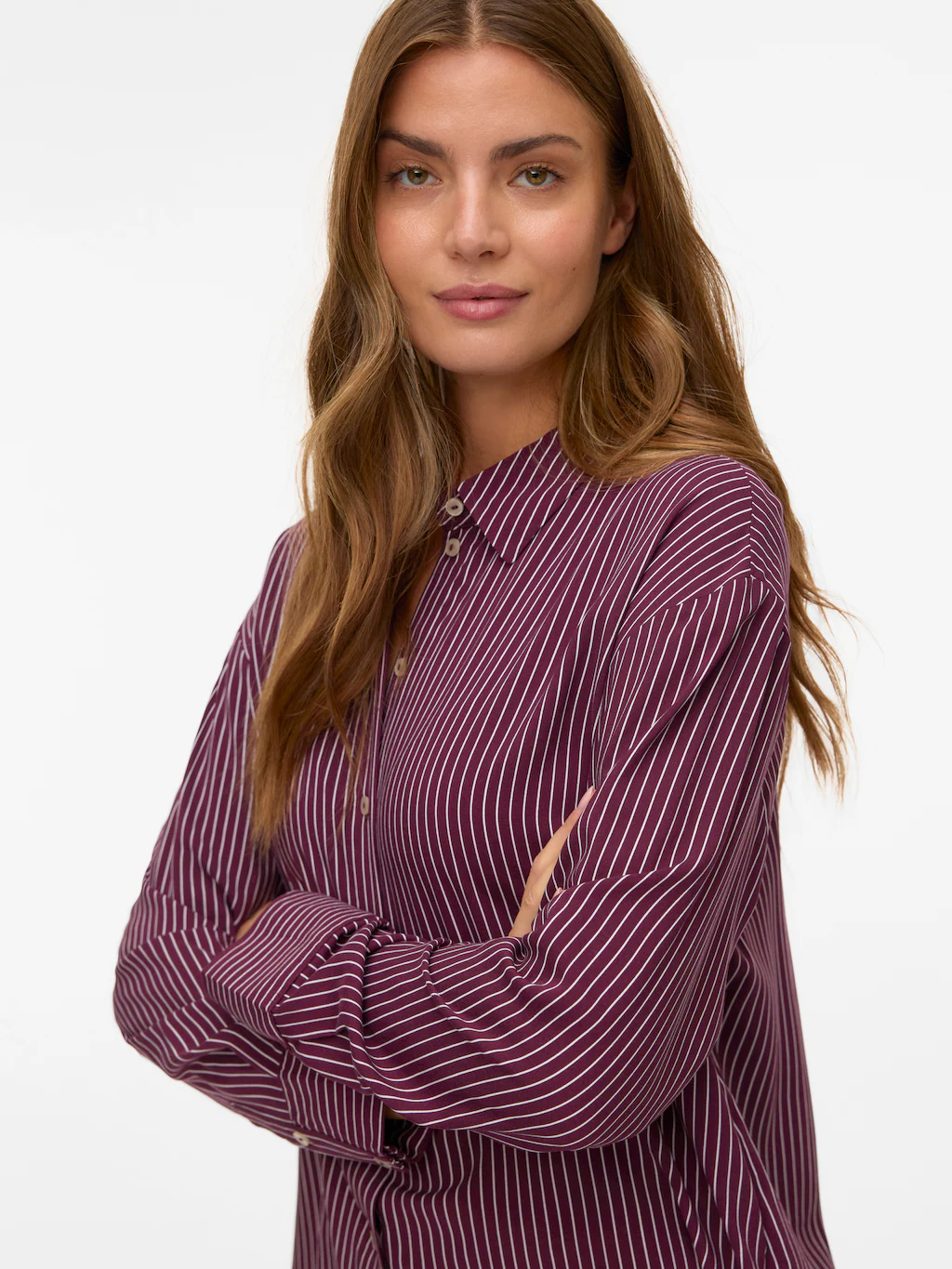 Vero Moda Langarmbluse "VMALICE LS SHIRT WVN GA NOOS" günstig online kaufen