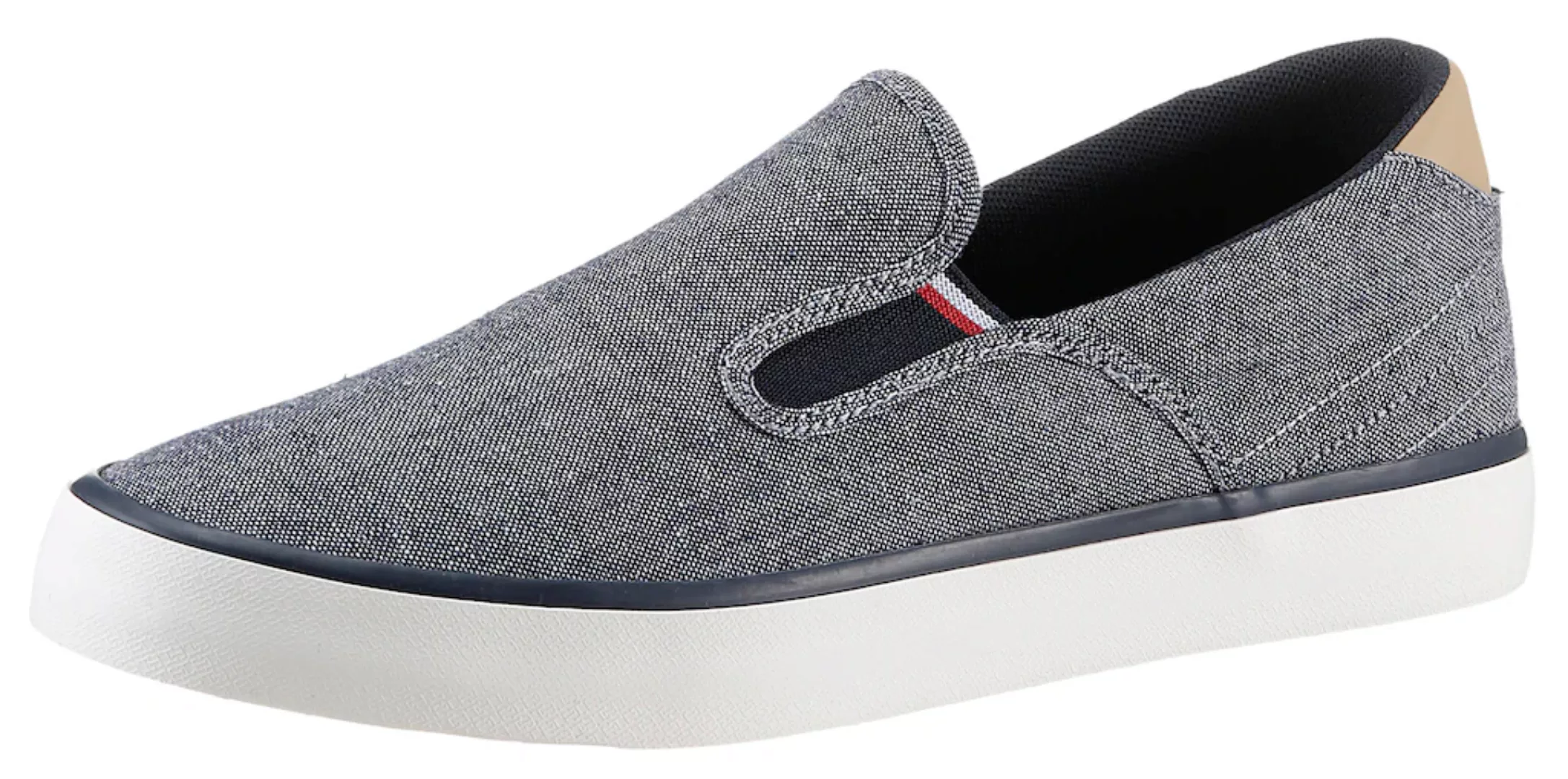 Tommy Hilfiger Slipper "TH HI VULC LOW SLIPON CHAMBRAY", Slip-On Sneaker, F günstig online kaufen