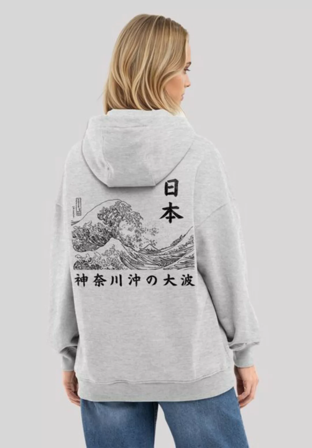 F4NT4STIC Kapuzenpullover "Kanagawa Welle Golden Gai", Premium Qualität günstig online kaufen