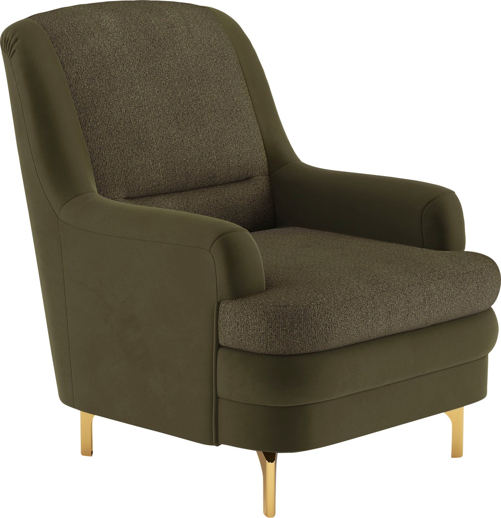 sit&more Sessel "Orient", inkl. 1 Zierkissen mit Strass-Stein, goldfabene M günstig online kaufen