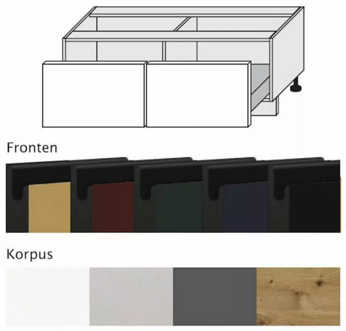 Feldmann-Wohnen Unterschrank Velden (1-St) 120cm Front- & Korpusfarbe wählb günstig online kaufen