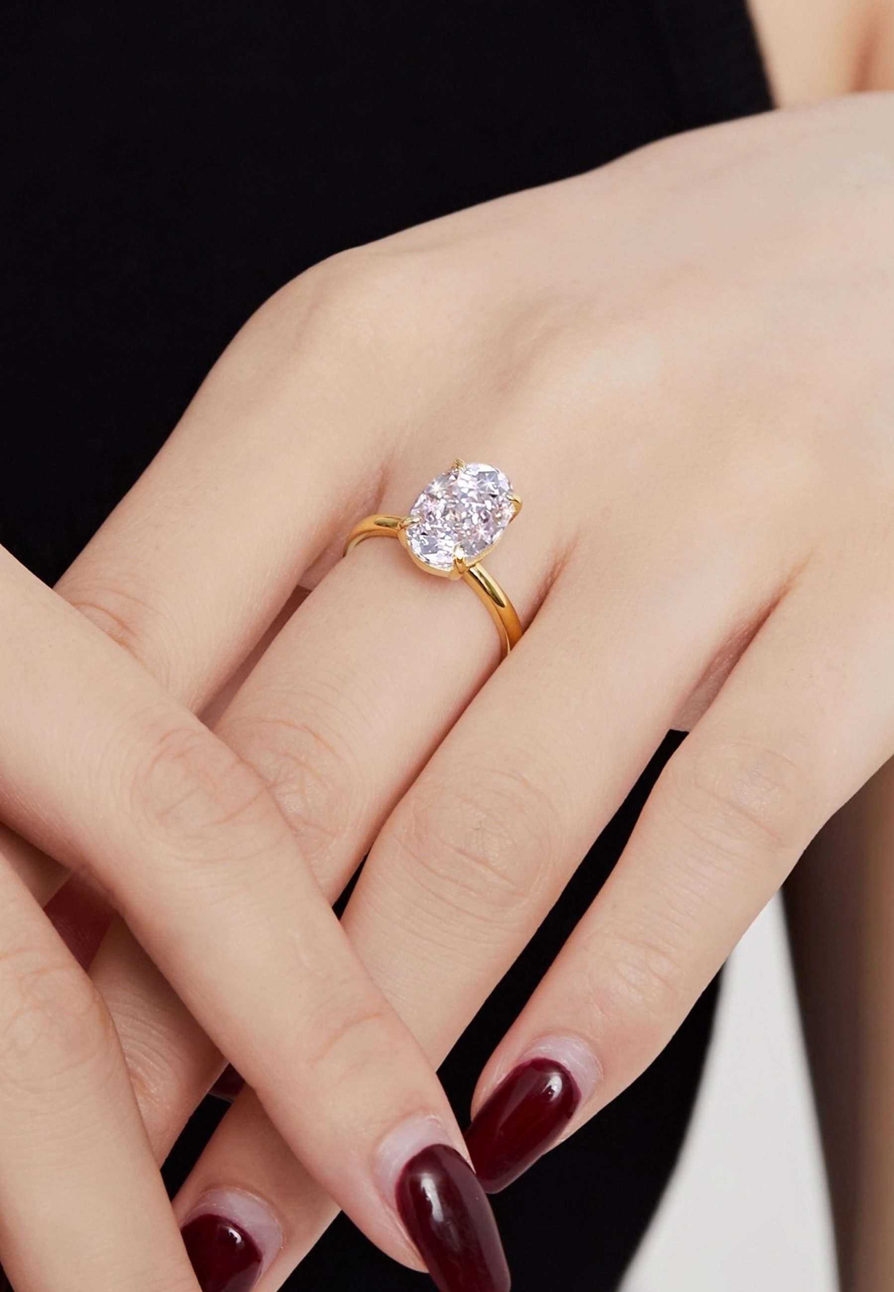 BRELLATO Silberring Damen Cocktailring Großer Zirconia günstig online kaufen
