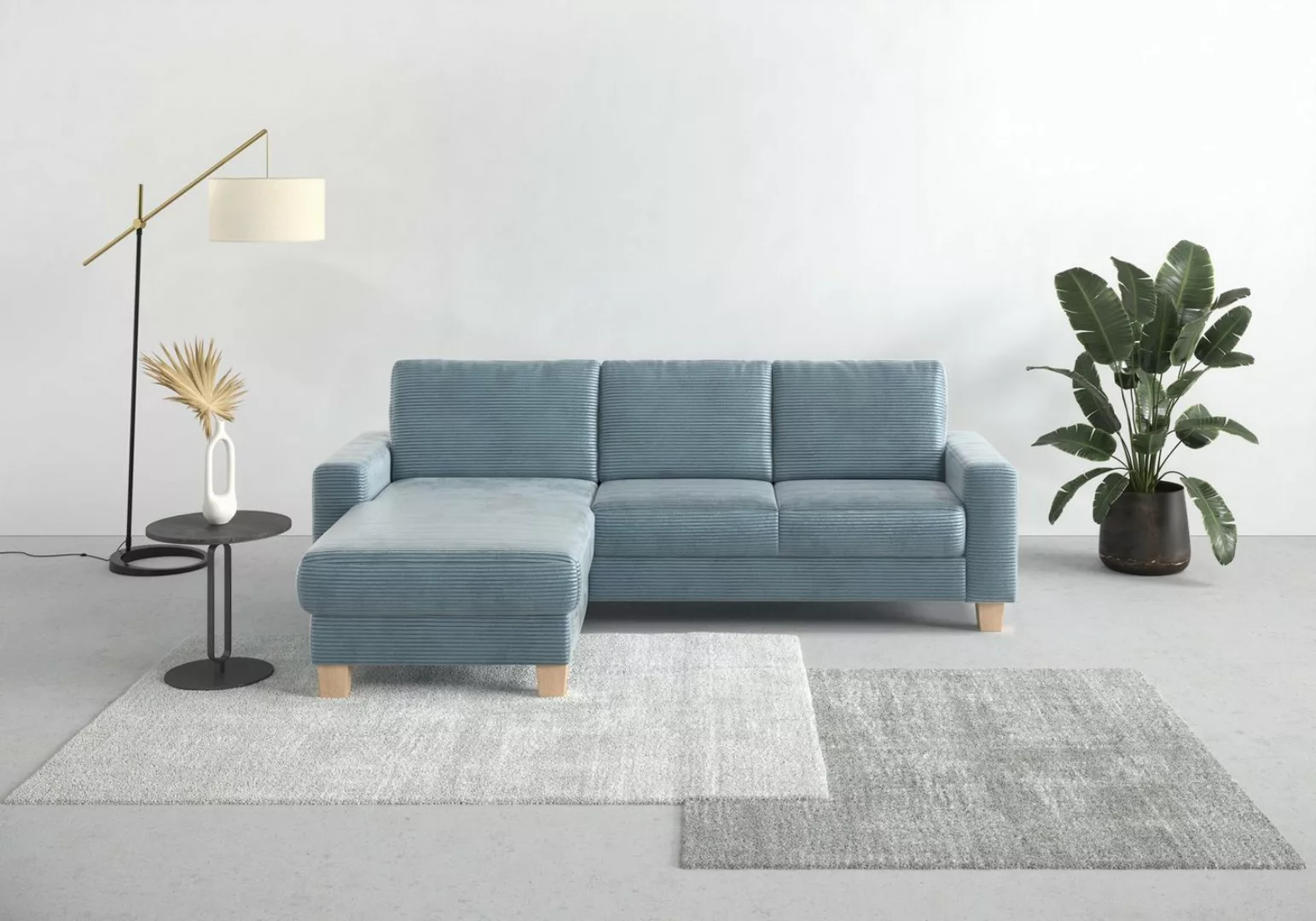 Home affaire Ecksofa Summer L-Form, mit Recamiere, mit oder ohne Bettfunkti günstig online kaufen