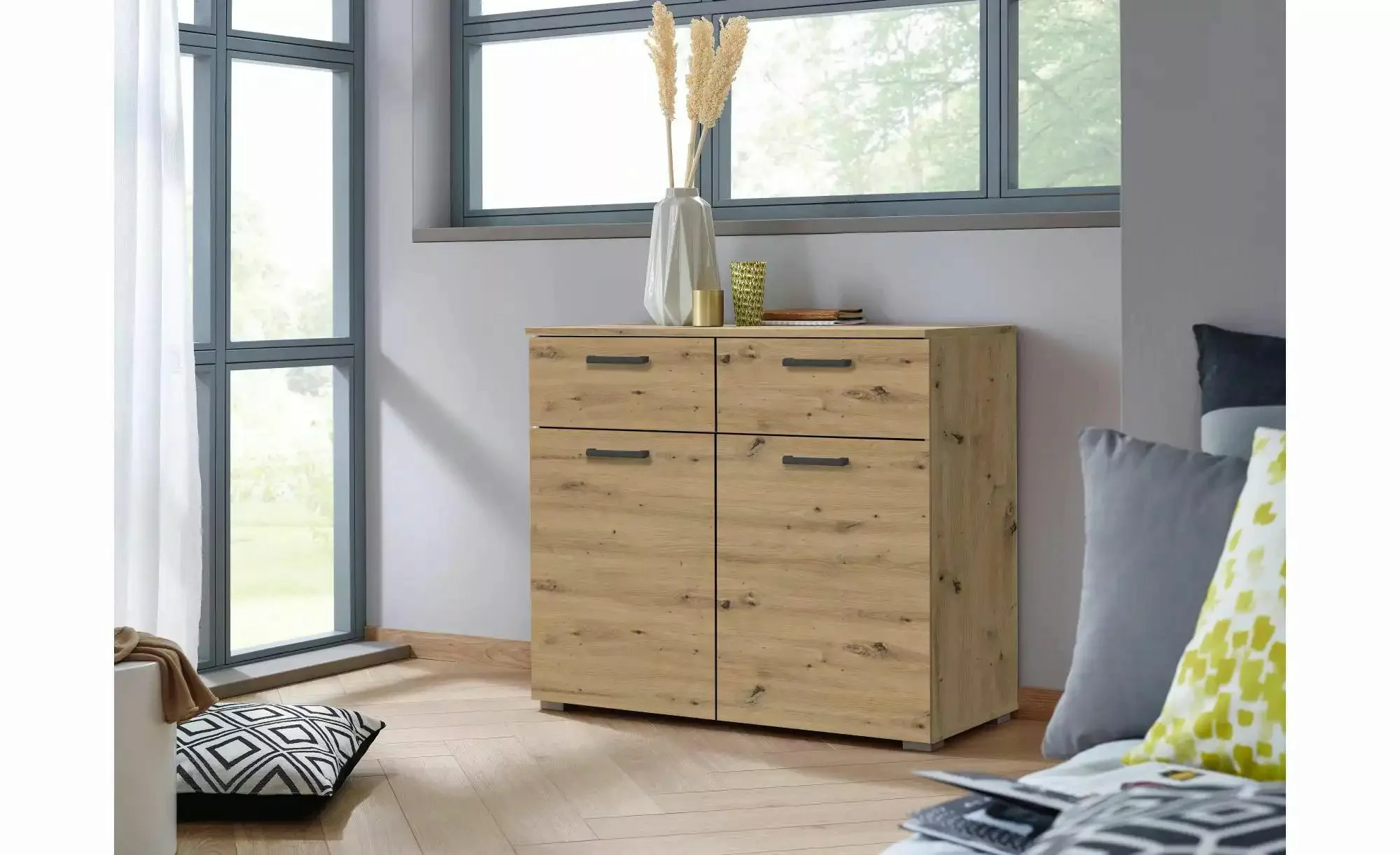 Sideboard ¦ braun ¦ Maße (cm): B: 93 H: 81 Kommoden & Sideboards > Sideboar günstig online kaufen