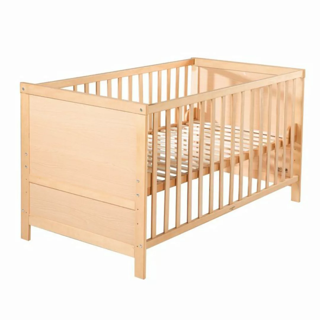 roba® Babybett 70 x 140 cm, Gitterbett, 3-fach höhenverstellbar, umbaubar z günstig online kaufen