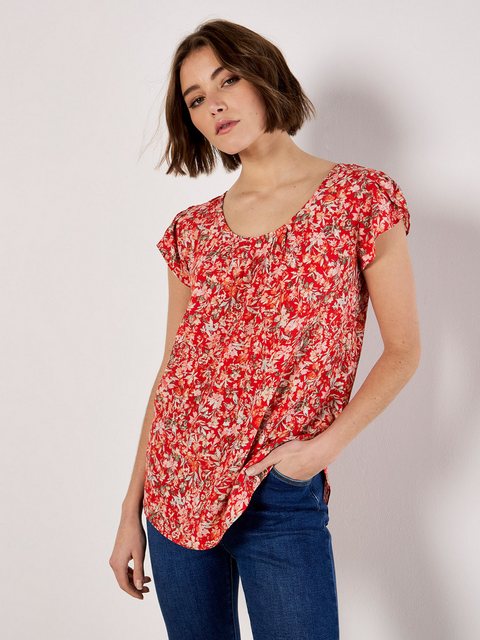 Apricot Klassische Bluse Garden Layer Ditsy Top, mit Tulpenärmel günstig online kaufen